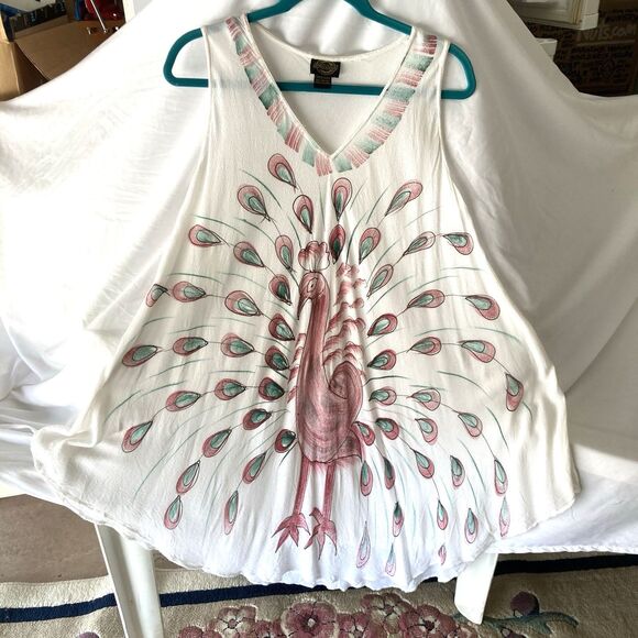 Sheer Bathing Suit Cover Up Pagoda One Size - Picture 12 of 12